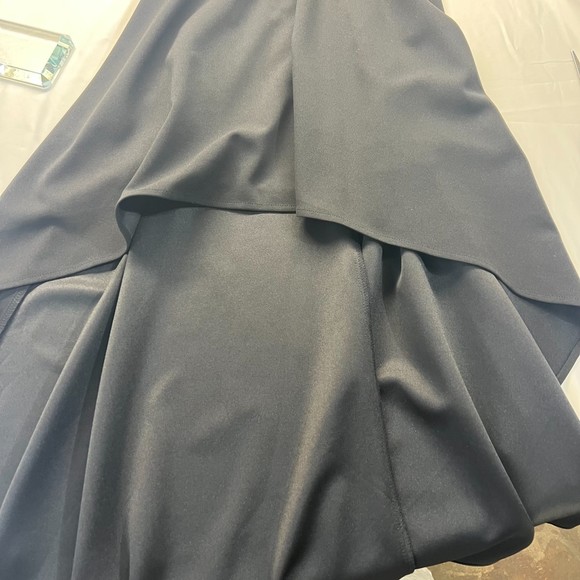 90’s Speechless Black Sheer Mesh and Floral Embroidery Hi-Low Dress XS - Picture 5 of 10